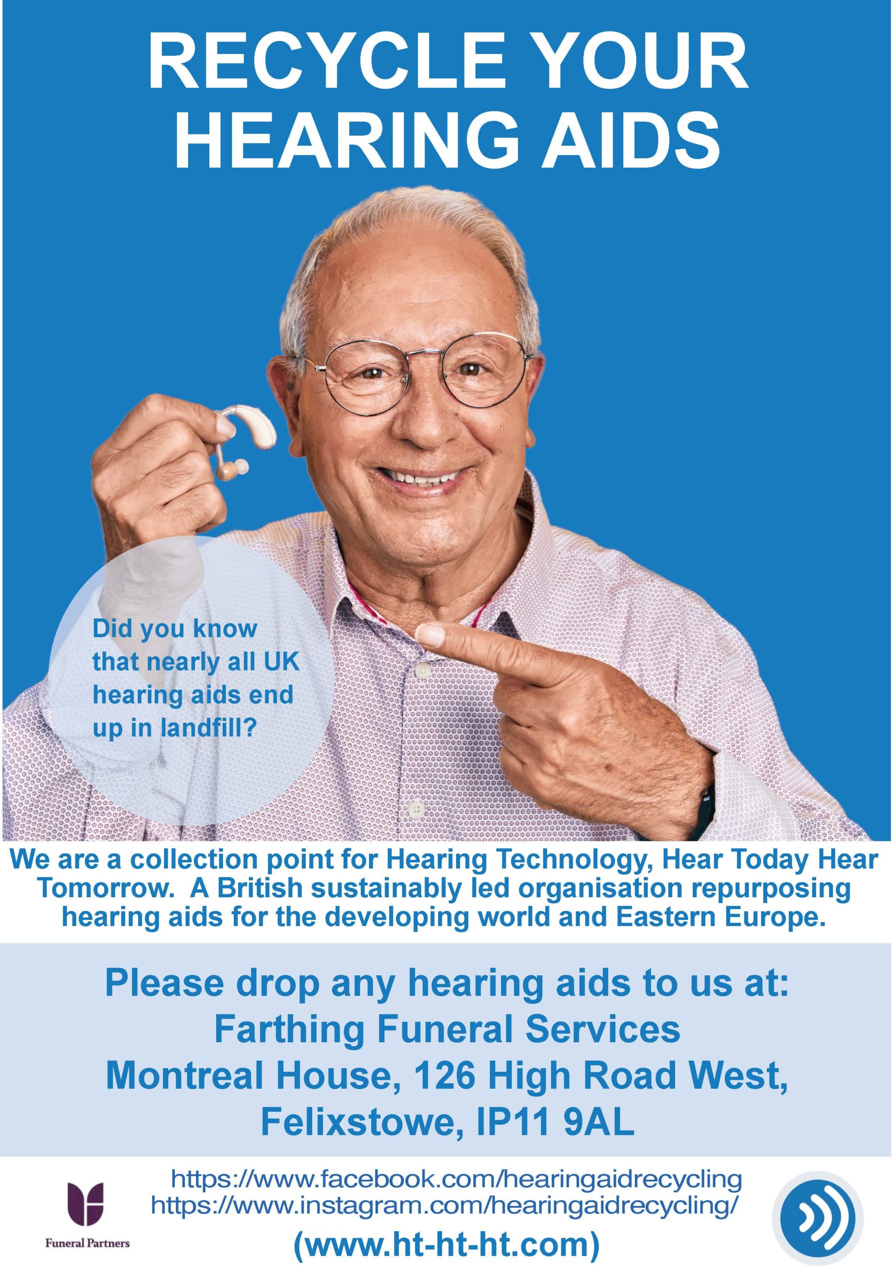 Hearing Aid Donation Farthing Funeral Service